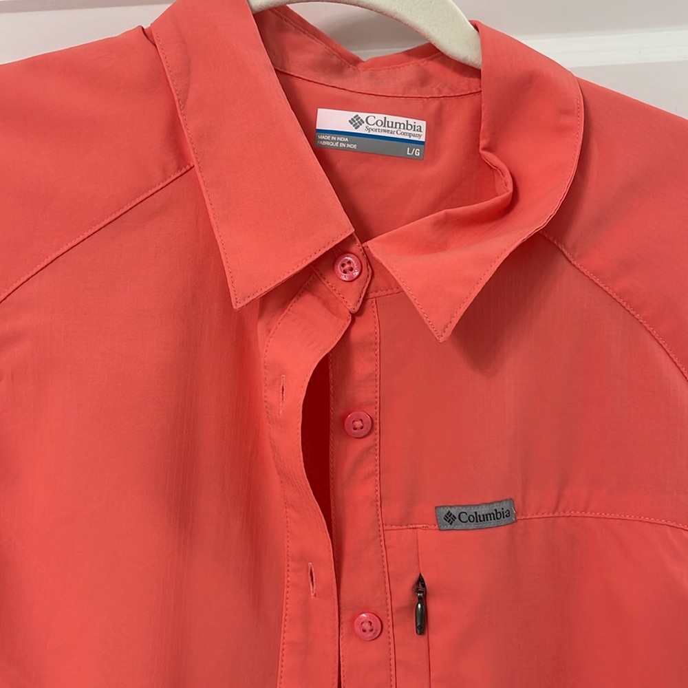 Columbia Kestral Trail Lite long sleeve shirt    Coral